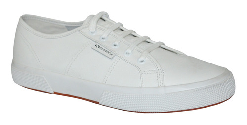 Zapatillas Hombre Superga Nappaleau Cuero Original Blanco