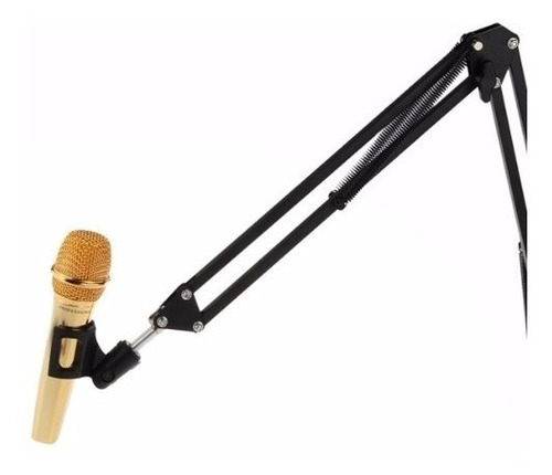 Imagem 6 de 8 de Pedestal Mesa Articulado Suporte P/ Microfone Rádio Estúdio