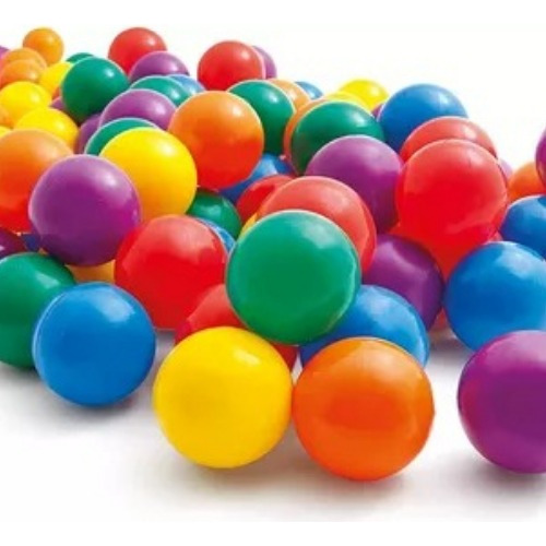 Pack 500 Pelotas Plásticas Para Piscina Colores 7cm