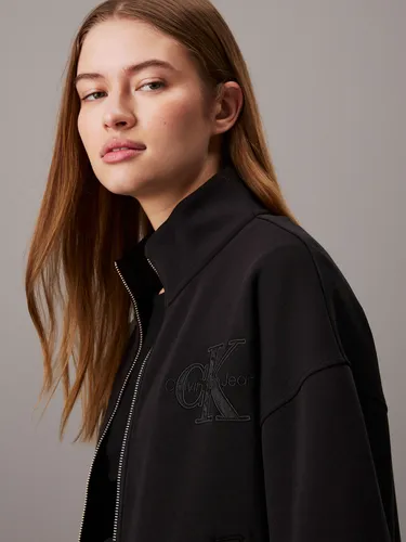 Polerón Satin Applique Negro Calvin Klein