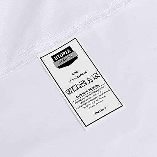Fundas De Almohada King Size Impermeable Con Cremallera Blanco Liso