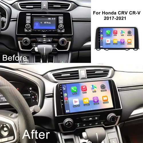 Estéreo Android 4+32g Para Honda Crv 2017-2021 Carplay Gps