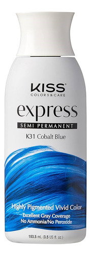 Kiss Express Color #k31 Semi-permanente Cobalt Blue Tono Azul Cobalto