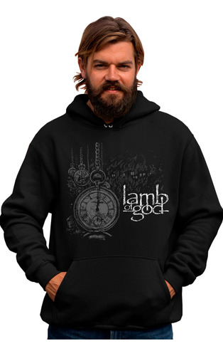 Sudadera Alfa Negra De Lamb Of God Reloj Live Richmond