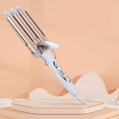 Modelador De Cabelo Com Varinha De Ondulação De Três Tubos