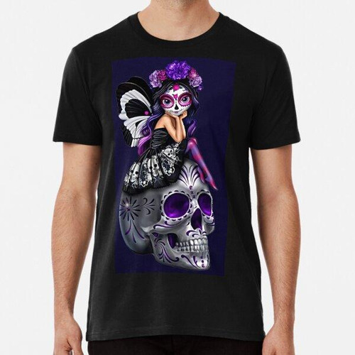 Remera Chica Calavera Dia De Los Muertos Algodon Premium