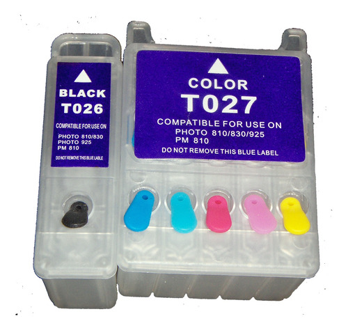 T026 / T027 Cartuchos Rellenables Para Impresoras Epson  810