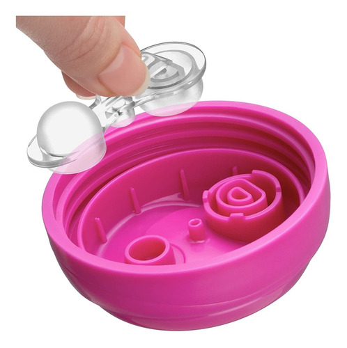 Imagen 5 de 8 de Chicco - Vaso Semisuave Sin Derrames Para Bebe, Rosado/purpu
