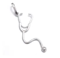 Comprar Dije Estetoscopio De Plata 925 Médico Enfermera Salud 