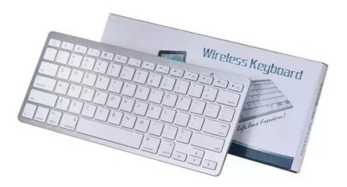 Imagem 4 de 4 de Teclado Sem Fio Bluetooth Para Tablet, iPad, Galaxy - Branco