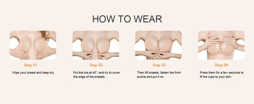 Bra Brasier Strapless Push Ups Invisible Full