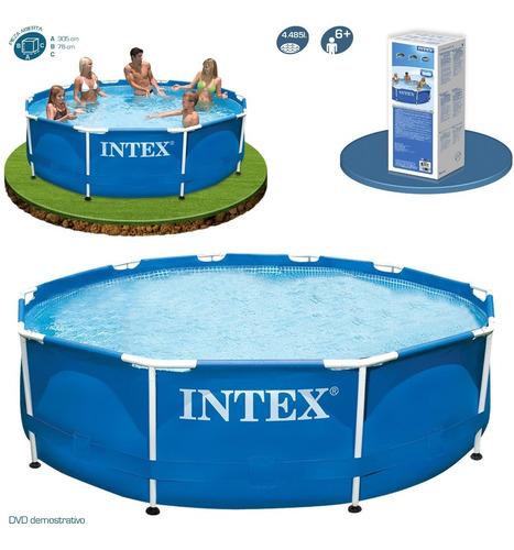 Piscina Familiar Intex 28200 Metal Frame 305 X 76