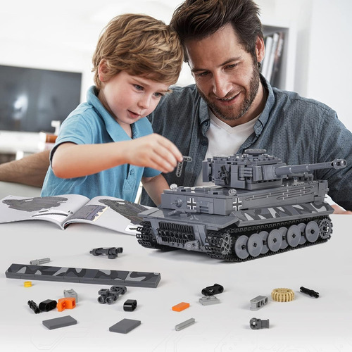 Juego De Bloques De Construcción Tanque Control Dual Rc App