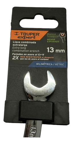 Llave Combinada Larga 13 Mm Cromo Vanadio Truper Mexico