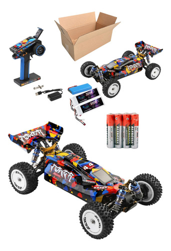 Buggy Wltoys 124007 Brushless 4x4 1:12 + 2bateria Cor Colorido
