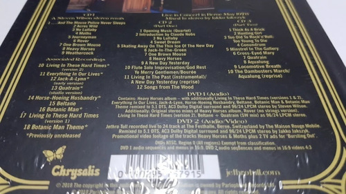 Box - 3 Cd's + 2dvd's - Jethro Tull - Heavy Horses - Lacrado