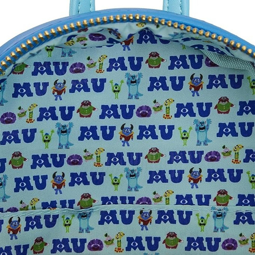 Disney Loungefly Monsters University Juegos De Sustos Team Usma Capa Color Azul Diseño De La Tela Estampado