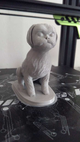 Imagen 4 de 4 de Shih Tzu Sentado(figuras De Plastico)