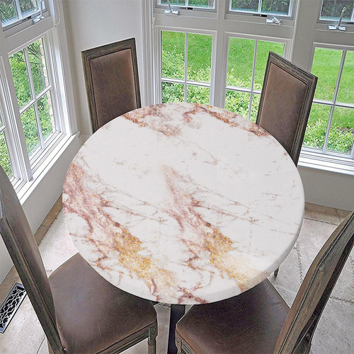 Mantel Impermeable De Vinilo Con Borde Elástico, Mantel De