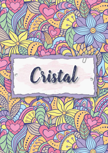 Libro: Cristal: Cuaderno A5 | Nombre Personalizado Cristal |