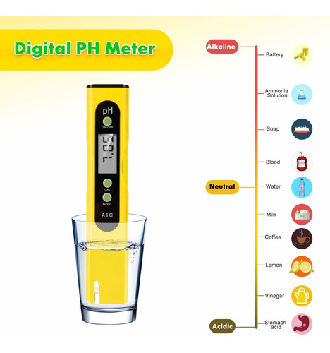 Medidor Ppm Y Medidor De Ph, Kit Digital, Facil De Usar, Pa