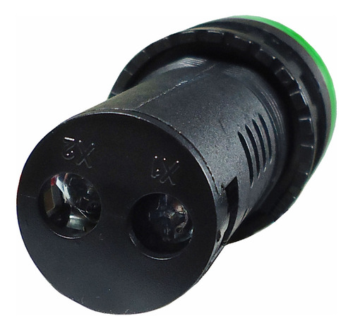 Alarme Sonoro Buzzer Led Verde Audiovisual 22mm 220vac