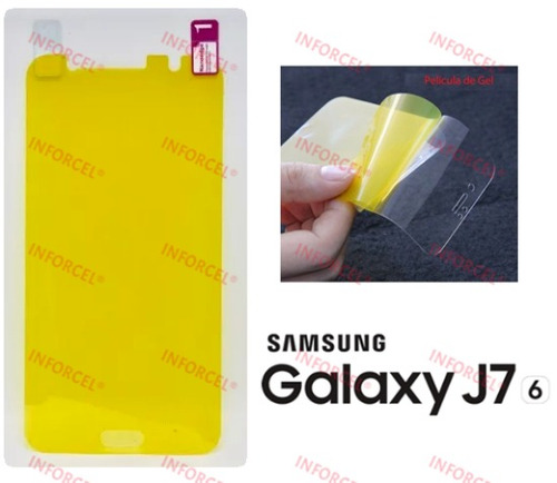 Película Silicone Gel Tela Toda Galaxy J7 2016 J710 Metal