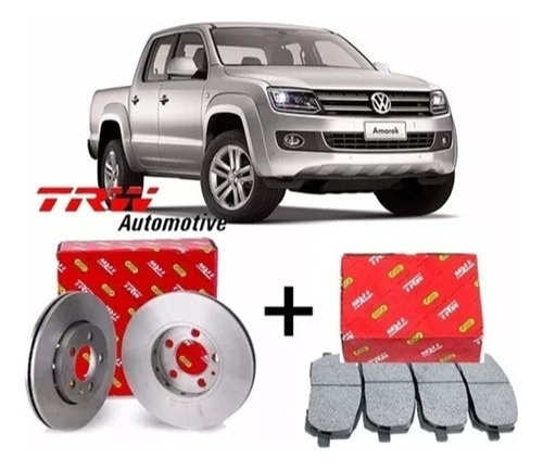 Kit Disco Pastilha Freio Dianteiro Amarok 2013 Original Trw