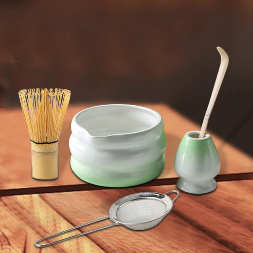 5pcs Juego De Té De Té Japonés Matcha Ceremonial Verde