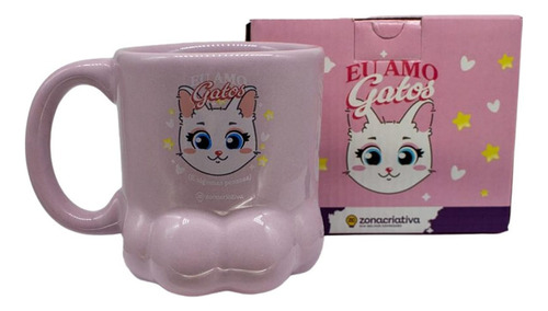 Caneca 3d Gatinhos Café Geek Nerd Xícara Decorativa Presente