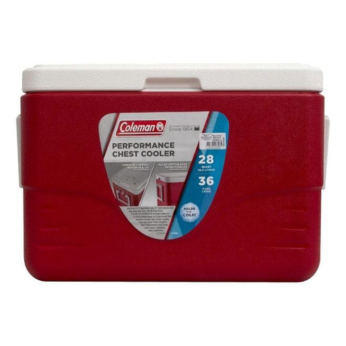 Imagem 5 de 6 de Caixa Térmica Chest Cooler 26l Vermelha Coleman