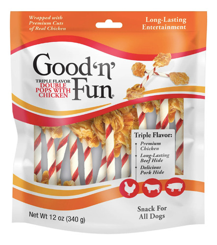 Good N Fun Triple Double Pops Chicken For All Dogs 12oz