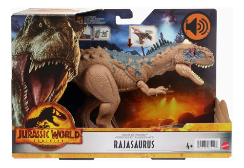 Jurassic World Dominion Roar Strikers Rajasaurus Ruge Golpea