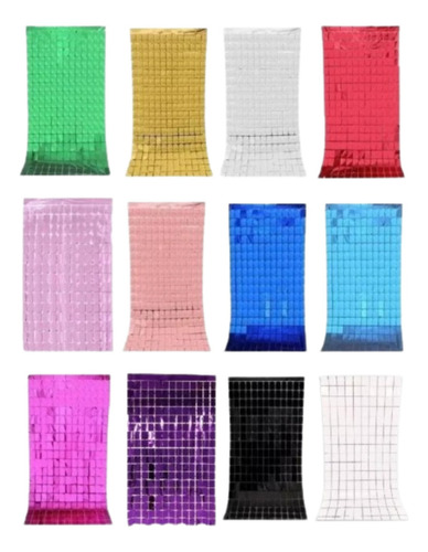 18 Cortina Metálica Cuadrada Tipo Panel Decorativ Cuadros 4d