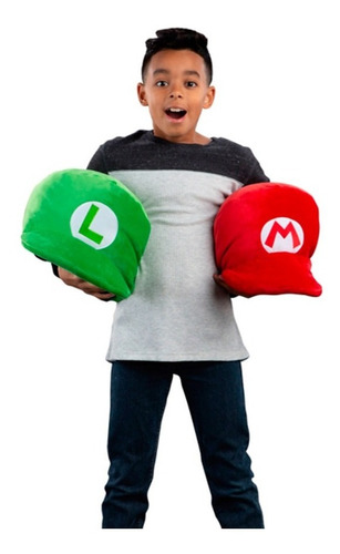 Gorro Luigi Peluche - Super Mario Nintendo