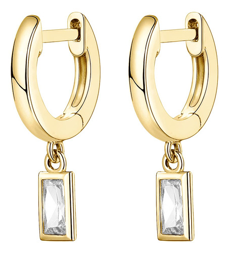 Aretes Pavoi Mujer Oro Amarillo Chapado En Oro 14 Quilates