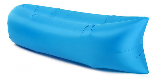 Colchón Inflable Personal Portátil Camping Acampar Colchone Celeste