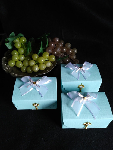 Recuerdo Cajas Con Aplique Caliz Paquete De 12 Unidades