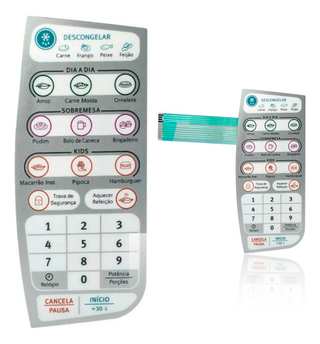 Teclado Membrana Microondas Electrolux Mtd30 Mtd 30