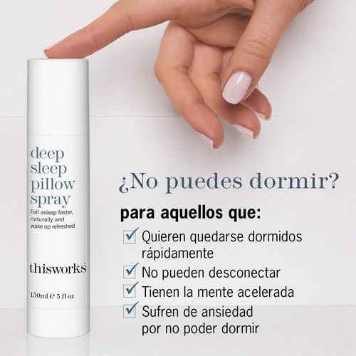 Spray Relajante Thisworks Deep Sleep conciliador de sueño profundo 150ml