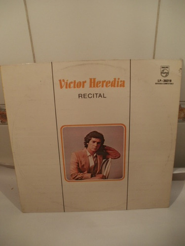 Tapa Lp Disco Vinilo Victor Heredia Recital 1982 X Caballito