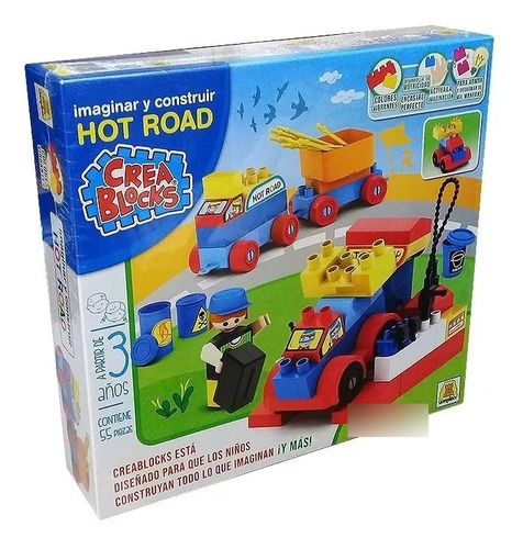  Creablocks Hot Road 55 Piezas Implas 