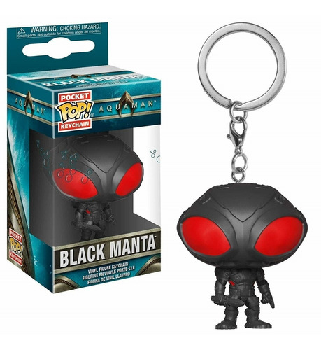 Black Manta Aquaman Dc Comics Funko Pop Pocket Keychain