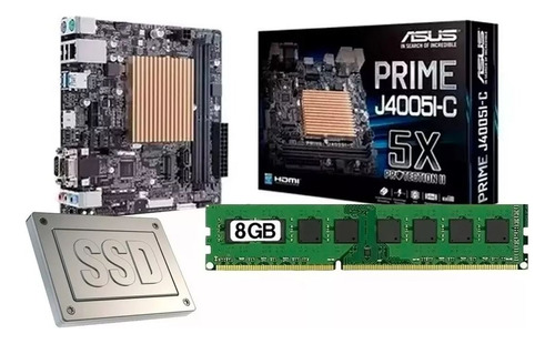 Pc Combo Actualizacion Asus Intel Dual Core 8gb Ssd 120 