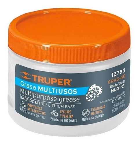 Grasa Lubricante Truper Multiusos 450 Gr. Gras-45