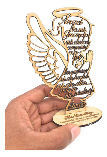 Recuerdo Bautizo Comunion Confirmacion Mdf 15cm (10 Pzas) Para Niña