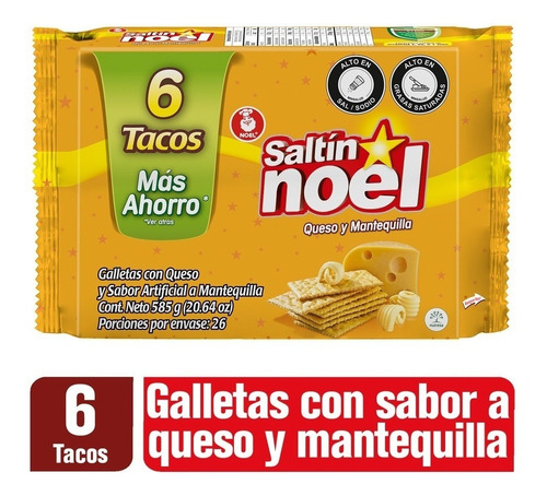 Galleta Saltín Noel Queso Mantequilla - kg a