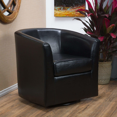 Silla Giratoria Contemporanea Negra 30,25  Envoltura Brazo