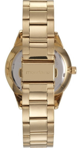 Relógio Mondaine Feminino Original Dourado Luxo Prova D'água