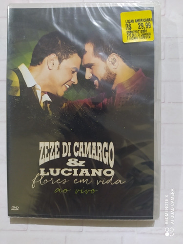 Dvd Zezé Di Camargo E Luciano - Flores Em Vida ( Lacrado) 